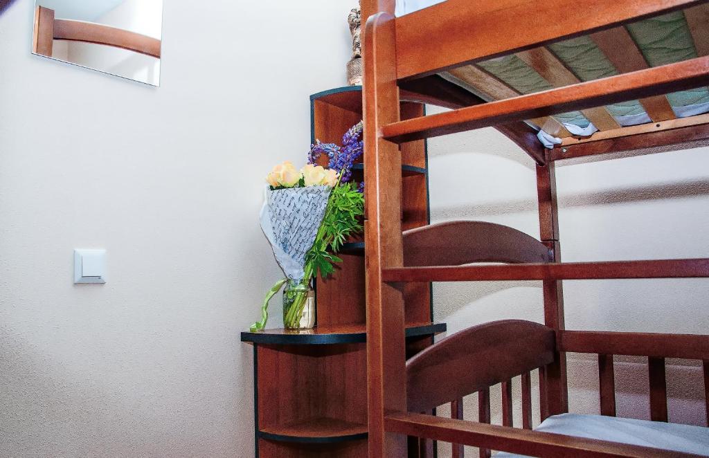 Postel nebo postele na pokoji v ubytování Globus Hostel