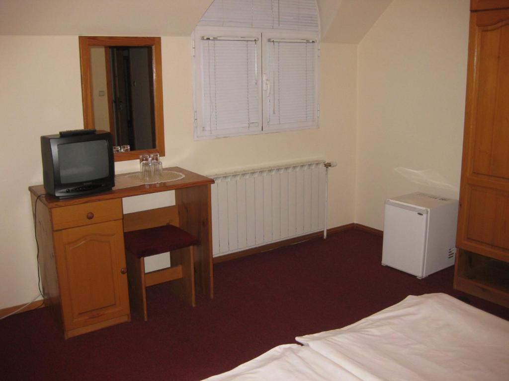 TV a/nebo společenská místnost v ubytování Niko Hotel
