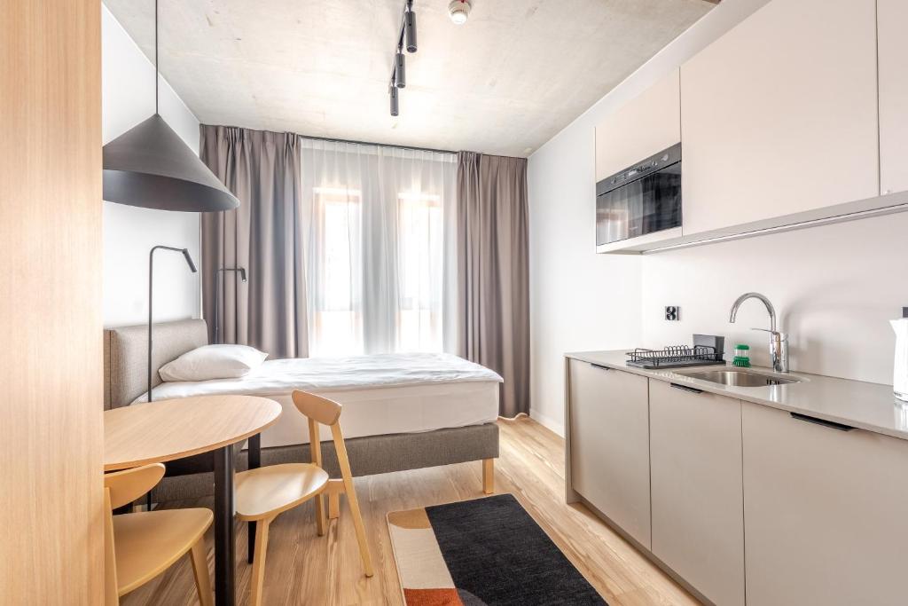 
Compact studio for single use with balcony
