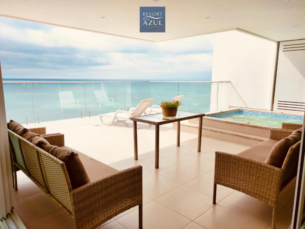 Posezení v ubytování Resort Playa Azul Departamentos