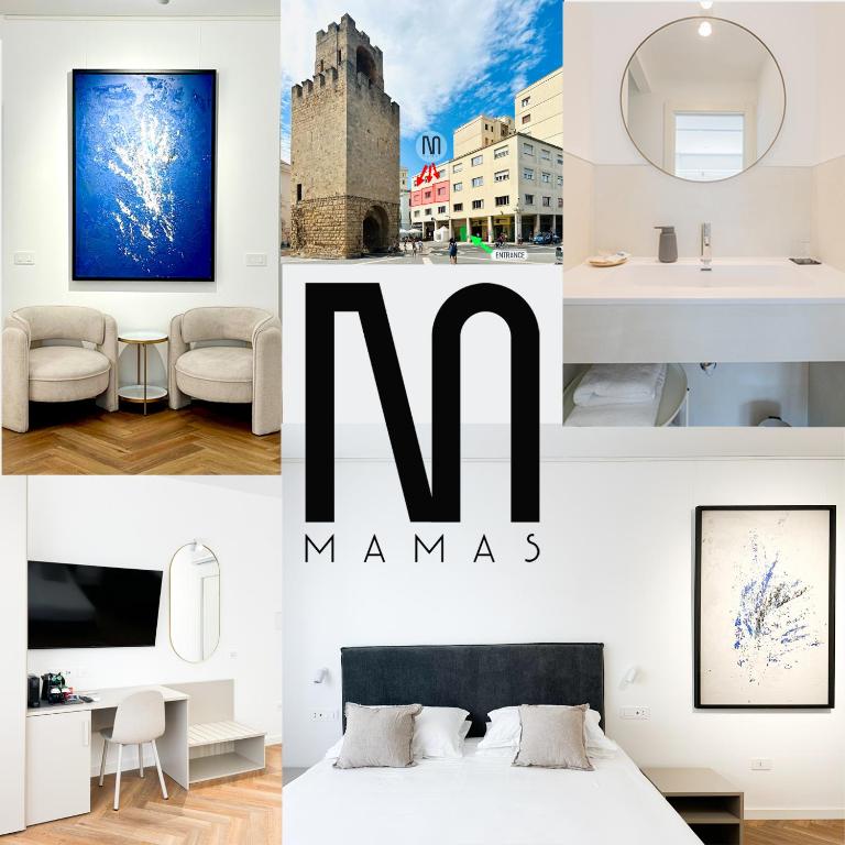 Postel nebo postele na pokoji v ubytování Mamas