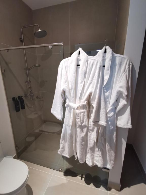 Salle de bains dans l'établissement Baia Kristal - Vacaciones Cartagena Colombia