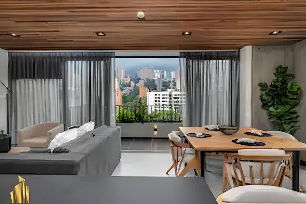 Χώρος καθιστικού στο Morph 1202 - Stylish City Living: Modern Apt