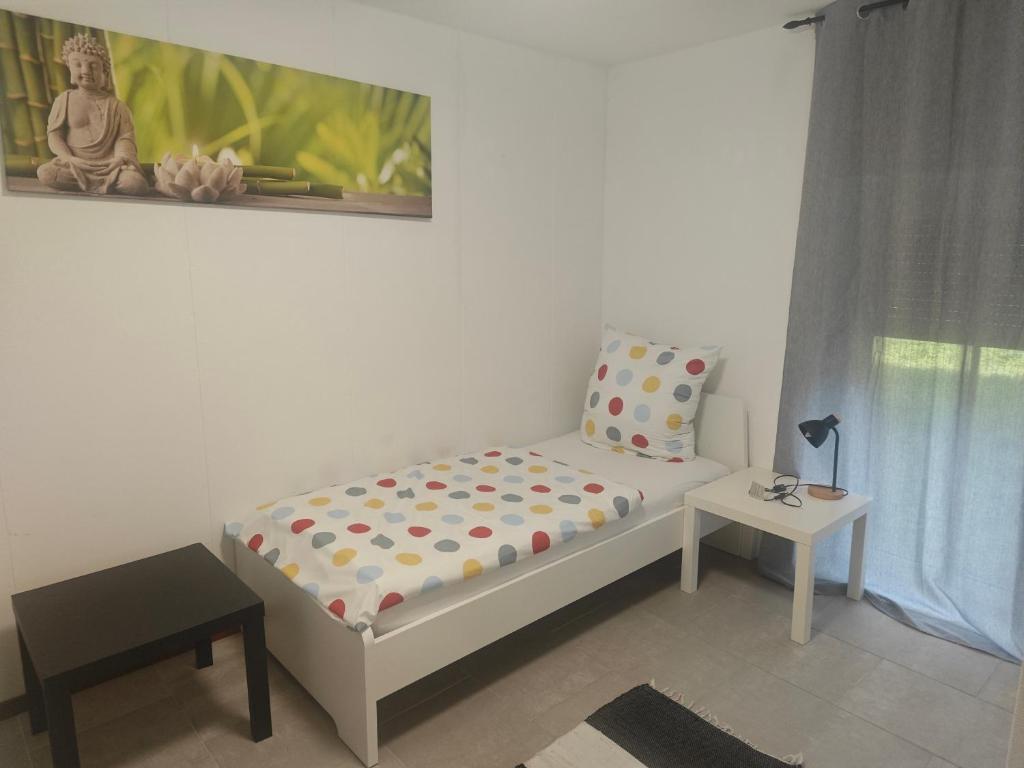 Postel nebo postele na pokoji v ubytování Work and Stay Haus 4 Betten Terasse Küche nähe Geleen,Geilenkirchen,Heinsberg,Alsdorf