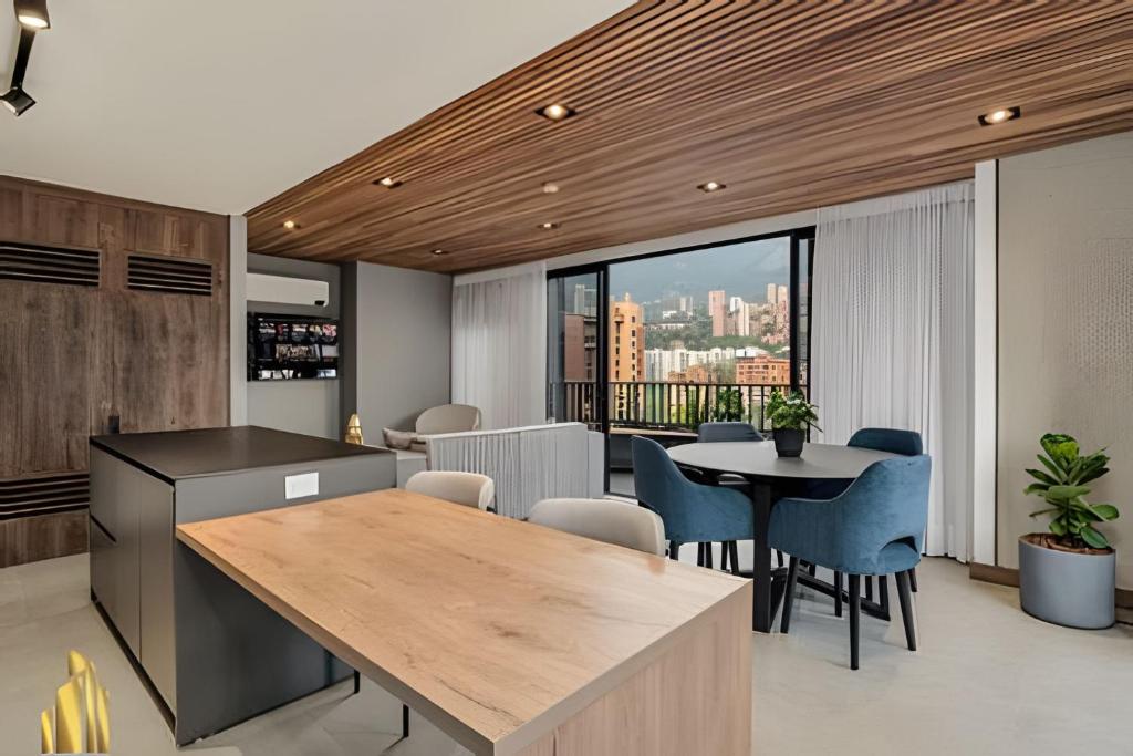 Posezení v ubytování Morph 1602 - Luxury escape in Poblado/Jacuzzi/AC