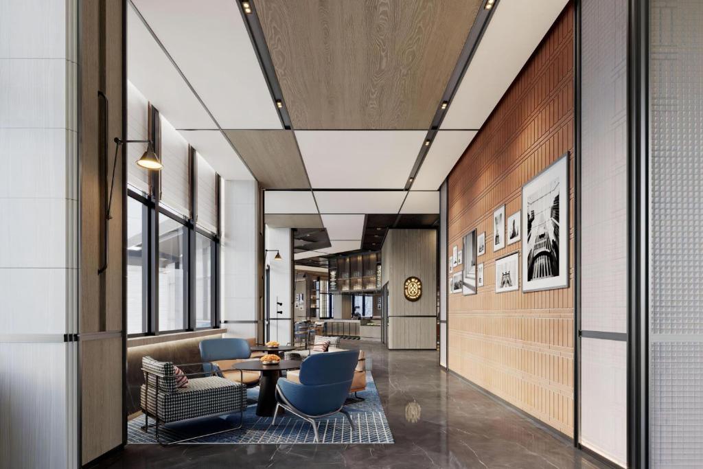綿陽市にあるFour Points by Sheraton Mianyangの廊下
