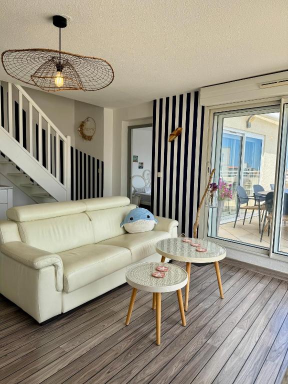 Bleu Prestige - Penthouse vue mer -Terrasse -Plage 100m -Cap d'Agde - Histoire de Clés