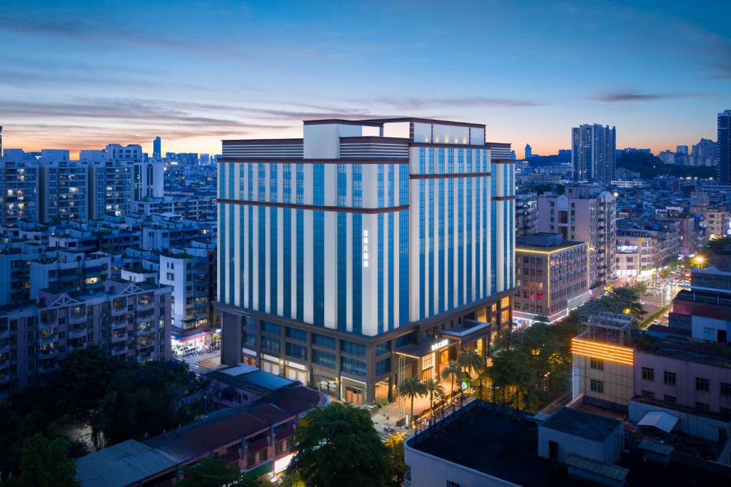 El edificio en el que está el hotel