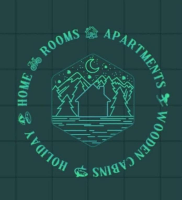 a green neon sign with the words roms awakening and mountain simulations at Holiday Home Garnås in Nesbyen