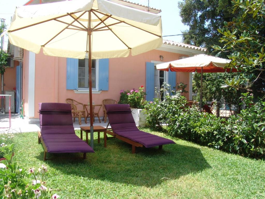 Zahrada ubytování Aiolos Rooms