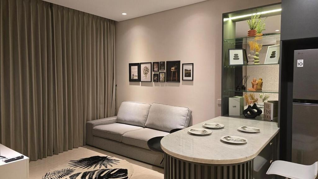 Χώρος καθιστικού στο Cétait le luxe at the Rosebay