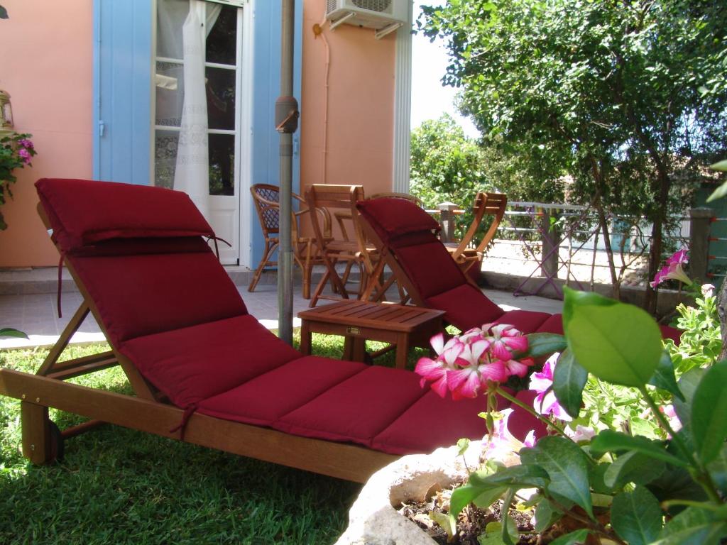 Zahrada ubytování Aiolos Rooms