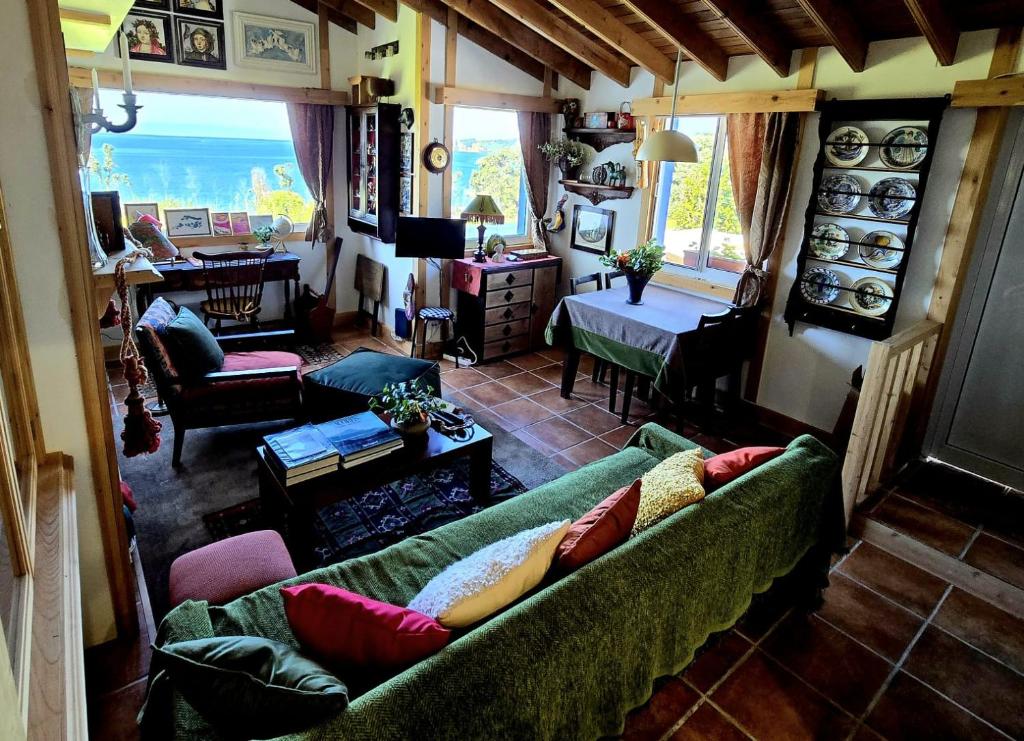 Posezení v ubytování Cottage Cantinho da Quinta