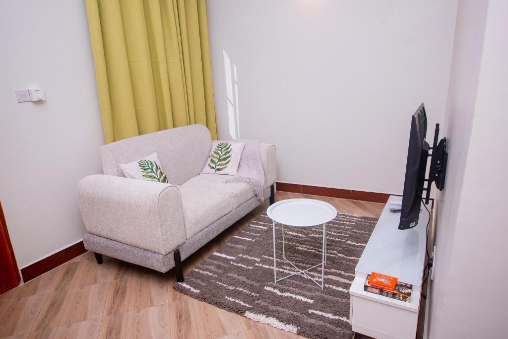 Et tv og/eller underholdning på Reza Stays Apartment near mwananyamala hospital & CBD