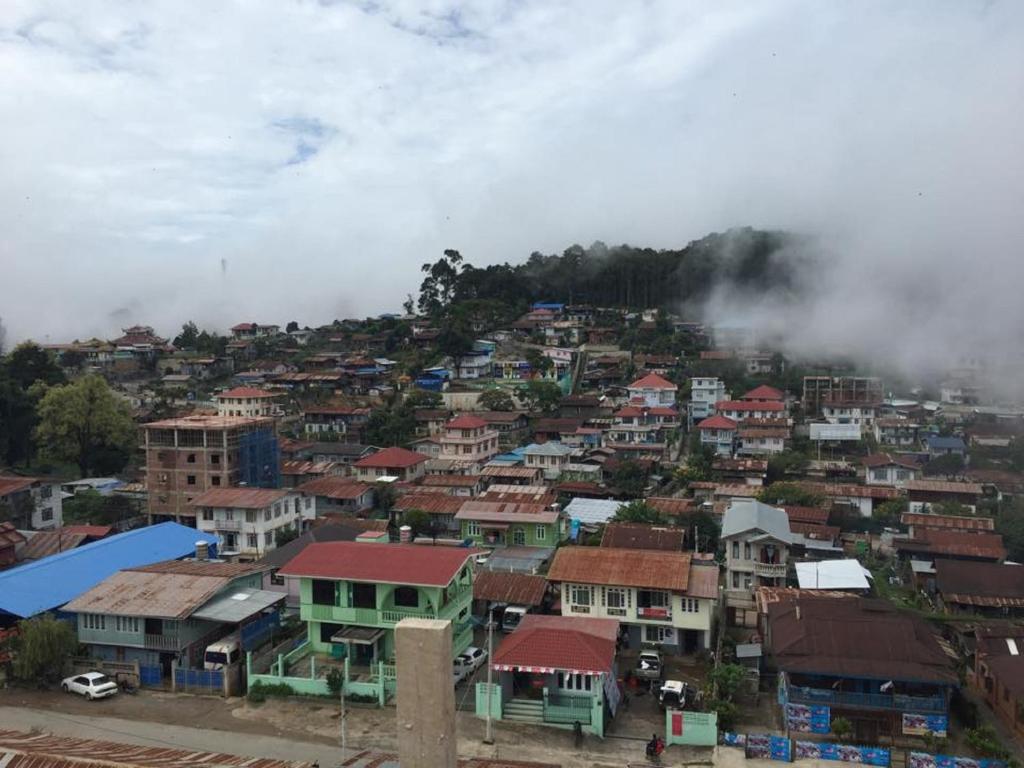 Nespecifikovaný výhled na destinaci Taunggyi nebo výhled na město při pohledu z hotelu