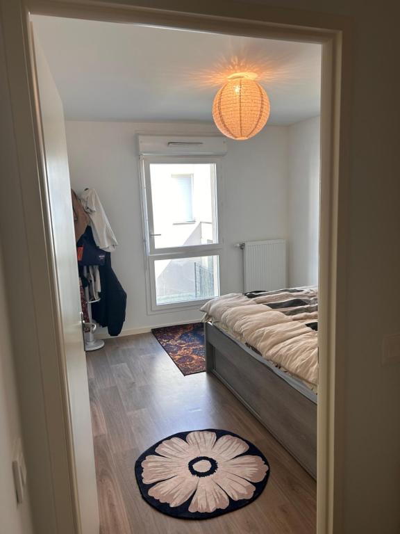 Llit o llits en una habitació de Apartment