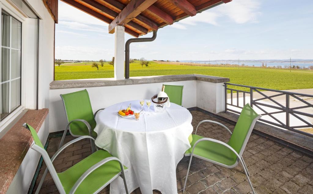 Balkón nebo terasa v ubytování Seemöwe Swiss Quality Hotel