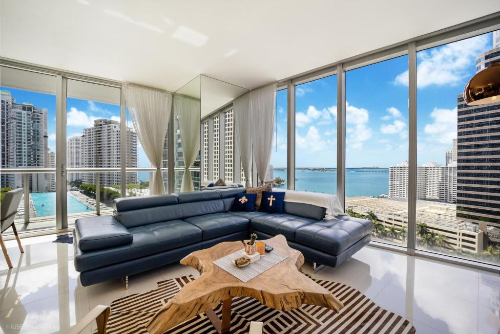 Posezení v ubytování Sublime Ocean & Pool View Unit At Icon Brickell