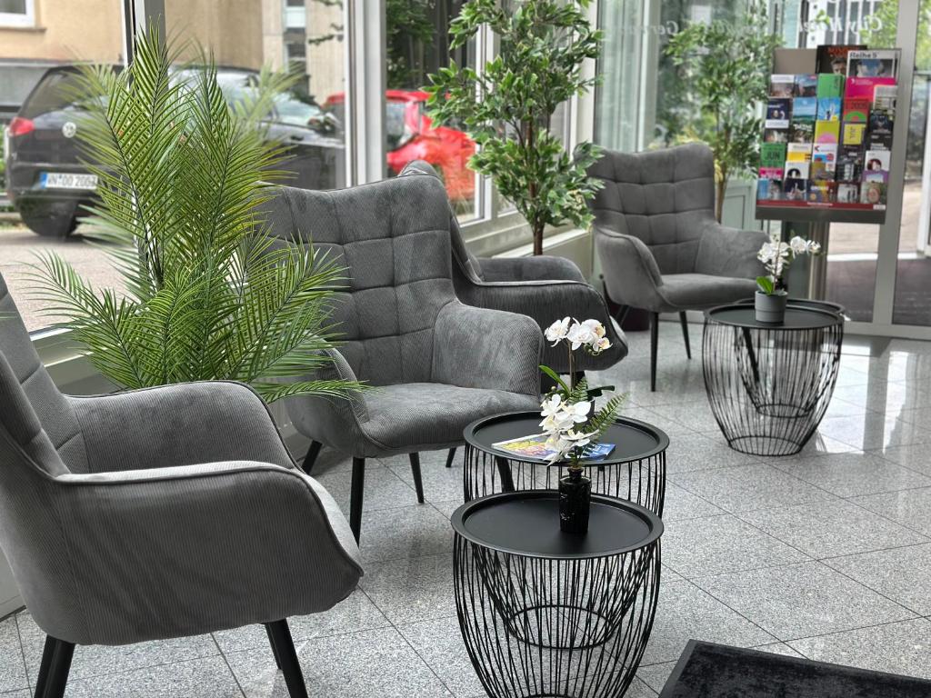 Istumisnurk majutusasutuses Mirage City Hotel Stuttgart Zentrum