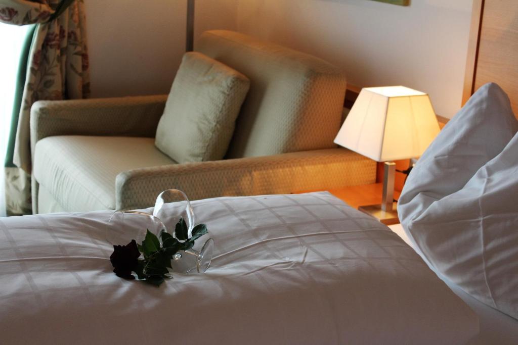 Voodi või voodid majutusasutuse Hotel Rotwand toas