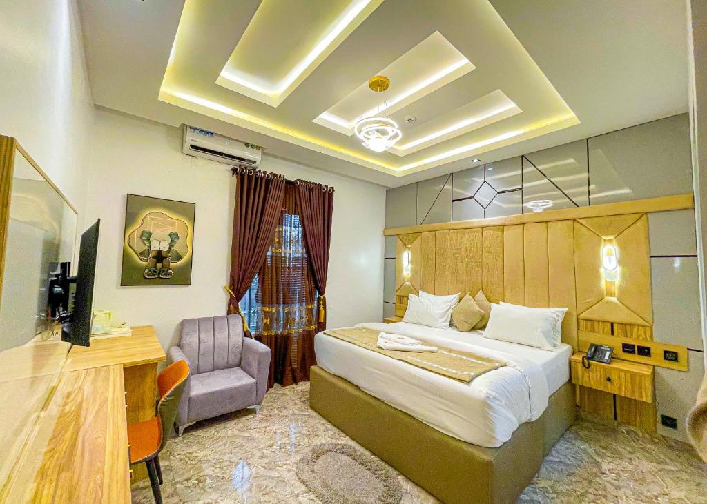 Postel nebo postele na pokoji v ubytování Julicis Hotels And Suites