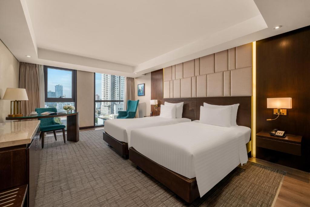 Phòng Deluxe 2 Giường đơn Nhìn ra Thành phố