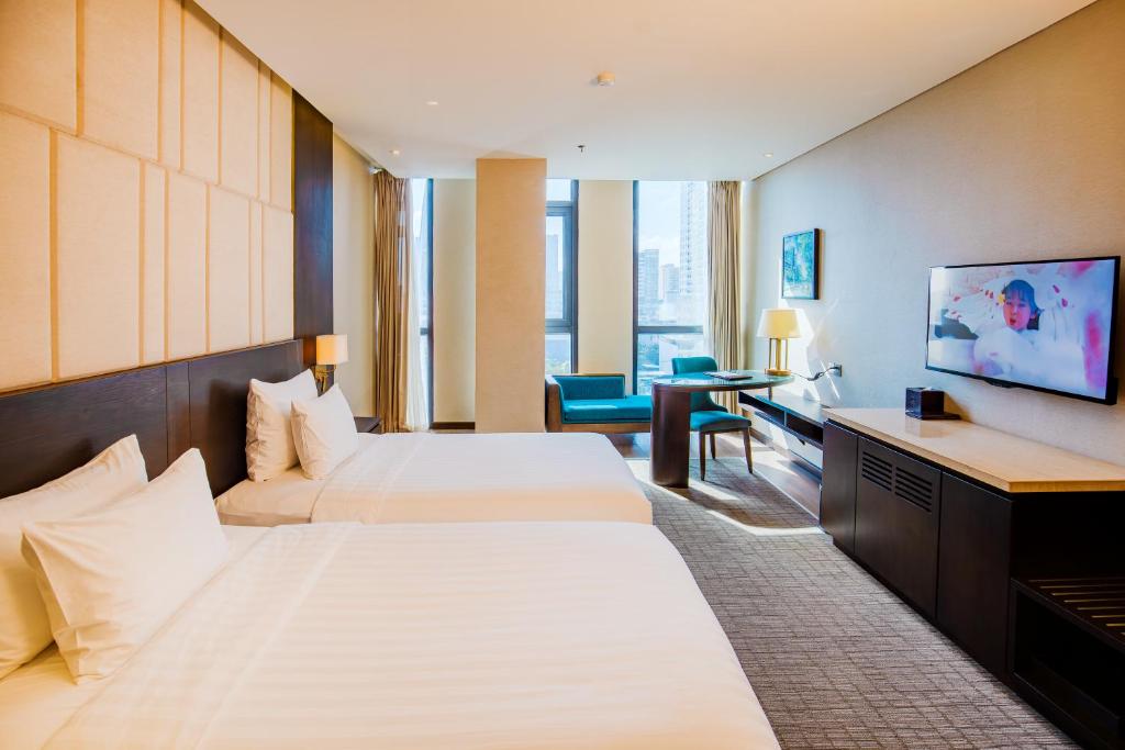 Phòng Deluxe 2 Giường đơn Nhìn ra Thành phố