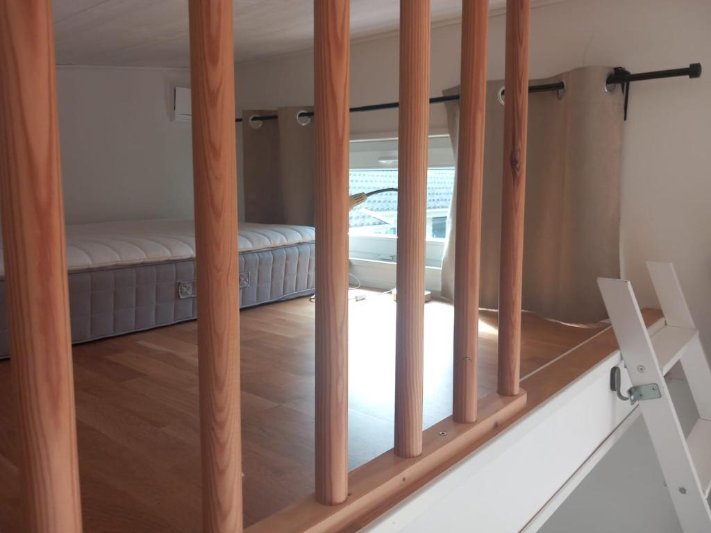 Ένα ή περισσότερα κρεβάτια σε δωμάτιο στο Guesthouse in beautiful Höllviken