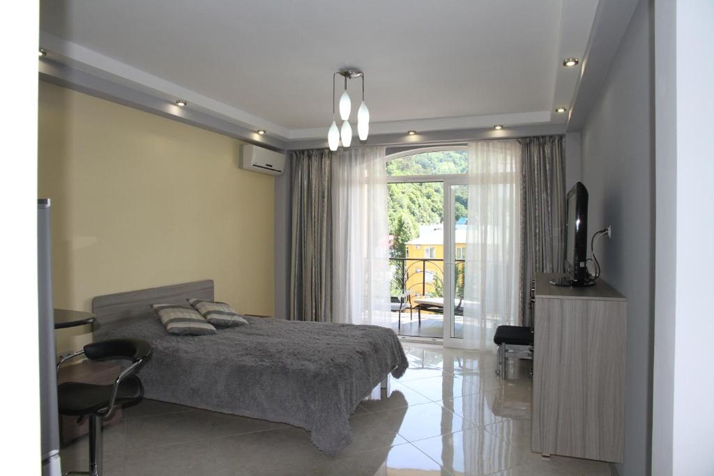 Una habitación en Apartment at Sunset Kvariati