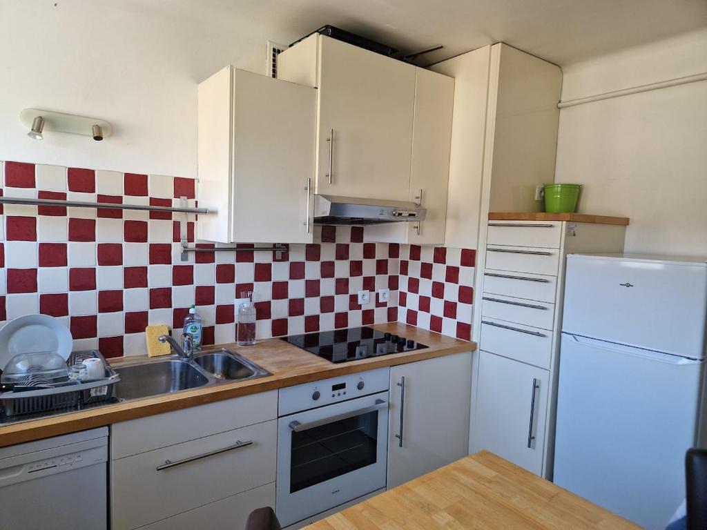 Appartement tesisinde mutfak veya mini mutfak