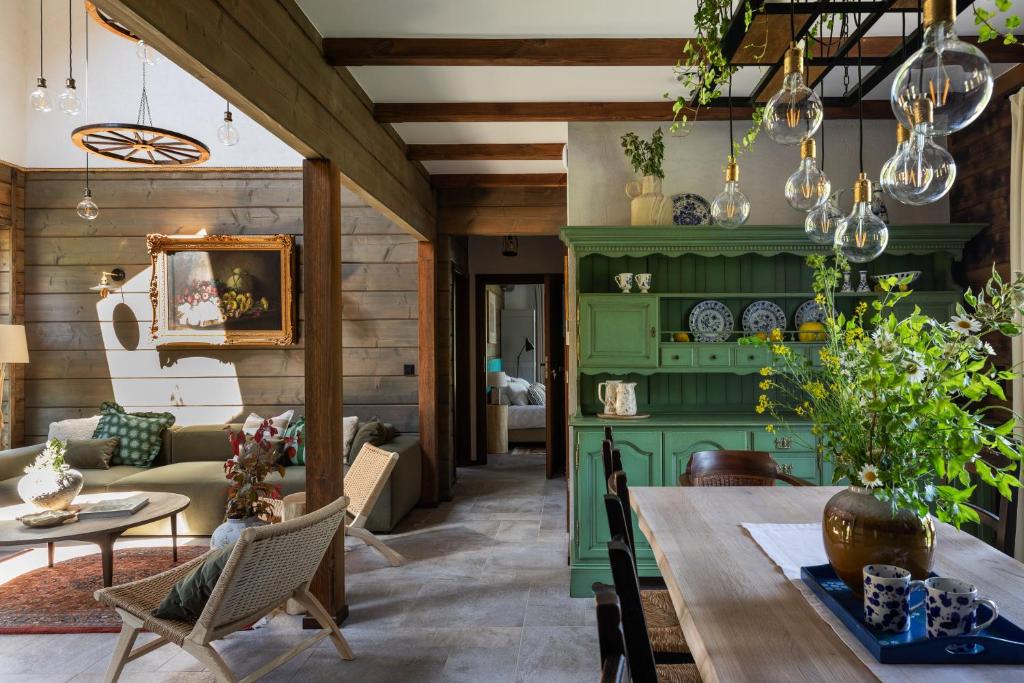 Χώρος καθιστικού στο Siedlisko Dańce 91