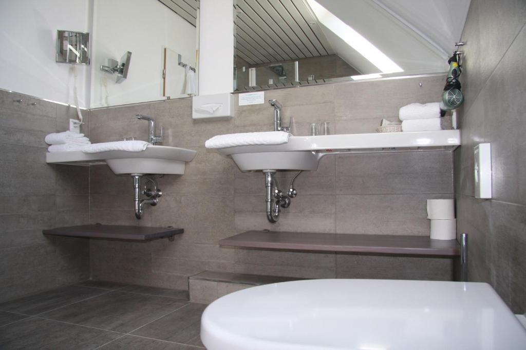 Koupelna v ubytování Hotel Flörke