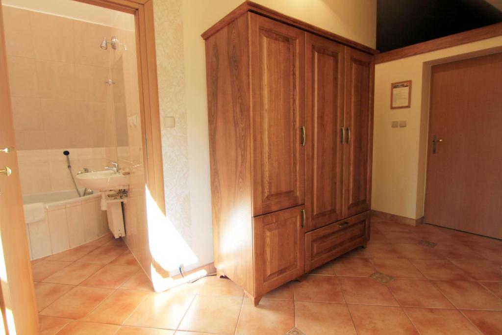 Kúpeľňa v ubytovaní Jawor