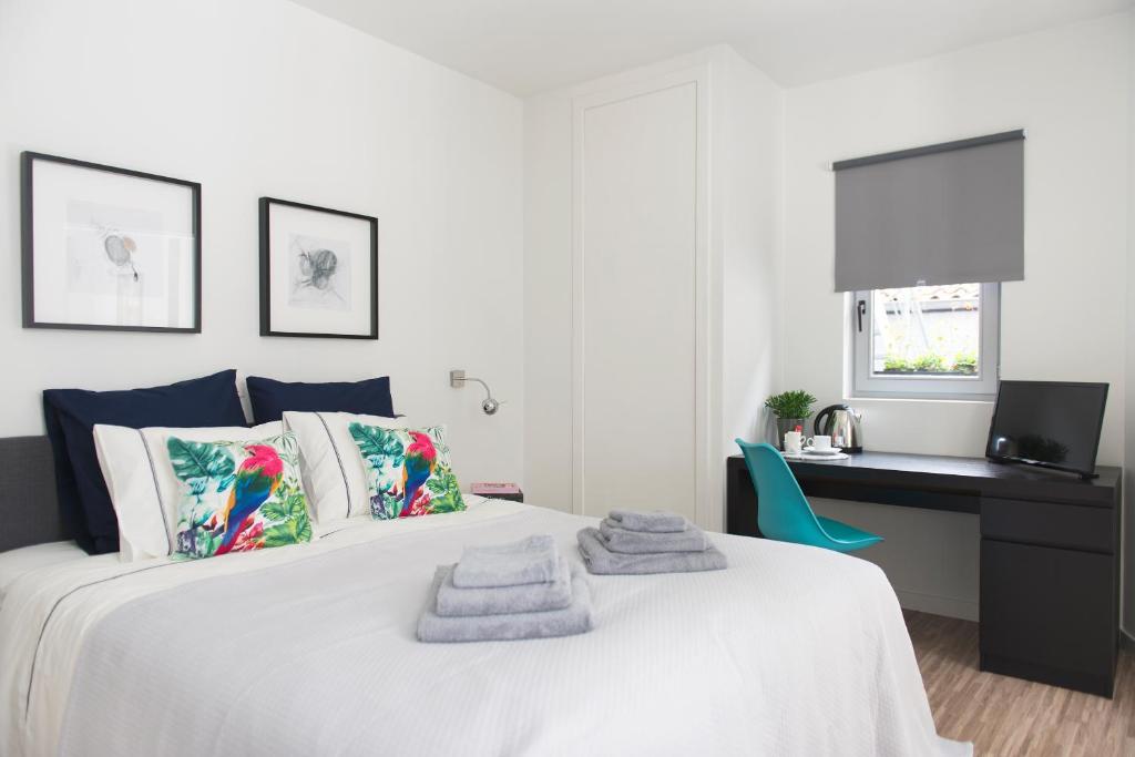 Voodi või voodid majutusasutuse 4B B&B Brugge toas