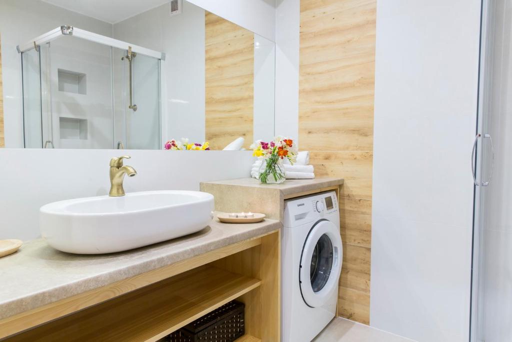 Kúpeľňa v ubytovaní Zakopane Apartamenty Skibówki