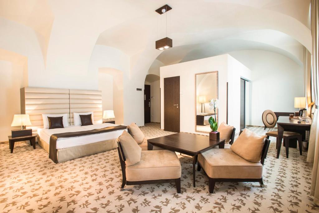 Posezení v ubytování Buda Castle Hotel Budapest