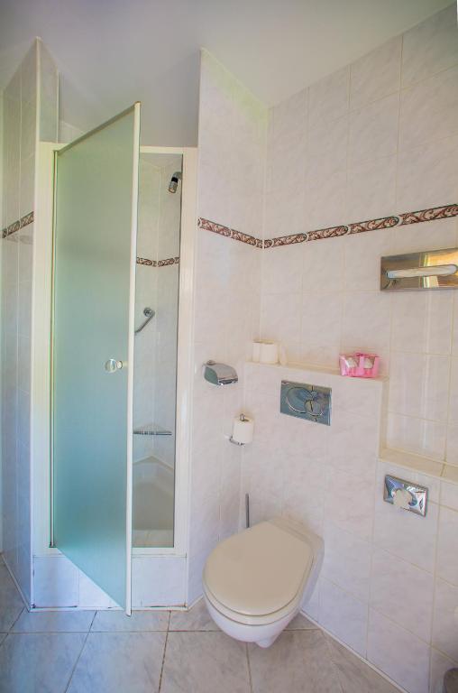 Koupelna v ubytování Hotel Veba