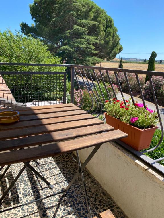 Balkoni atau teres di Bed and Breakfast La Marianaccia