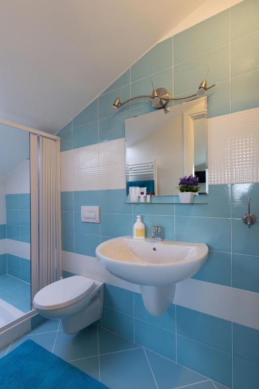 Koupelna v ubytování BellaVista B&B