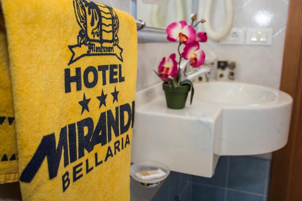 Koupelna v ubytování Hotel Miranda