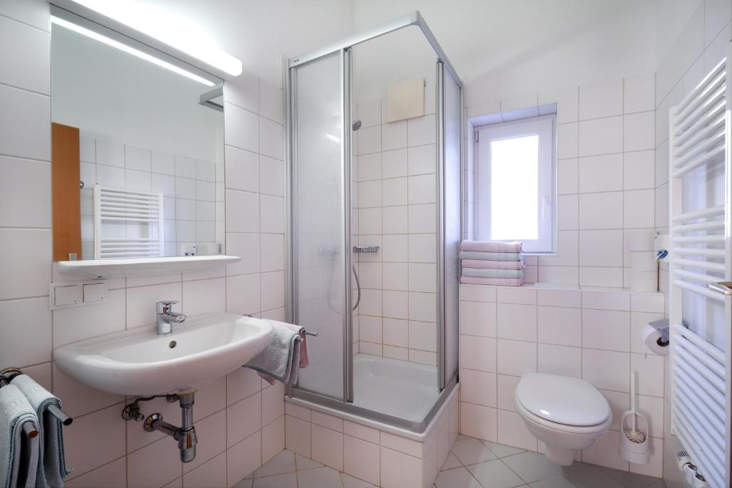 Koupelna v ubytování Haus Heimat Wagrain