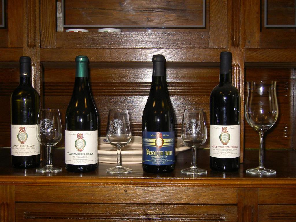 Nápoje v ubytovaní Agriturismo Ravaglia Grande