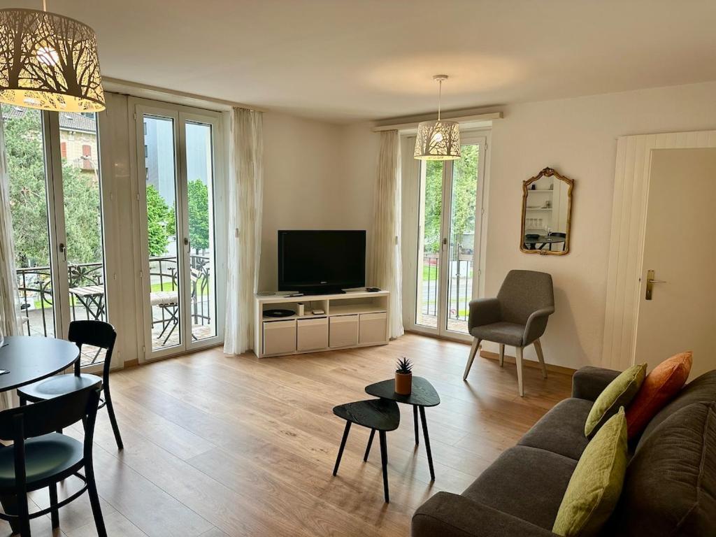 Μια τηλεόραση ή/και κέντρο ψυχαγωγίας στο Appartamento Tre Torri - in pieno centro città