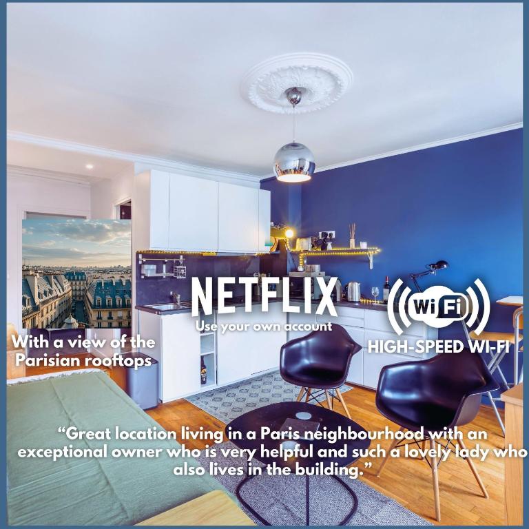 Paris Rooftop Views Cosy 2 Bedroom Stay Central