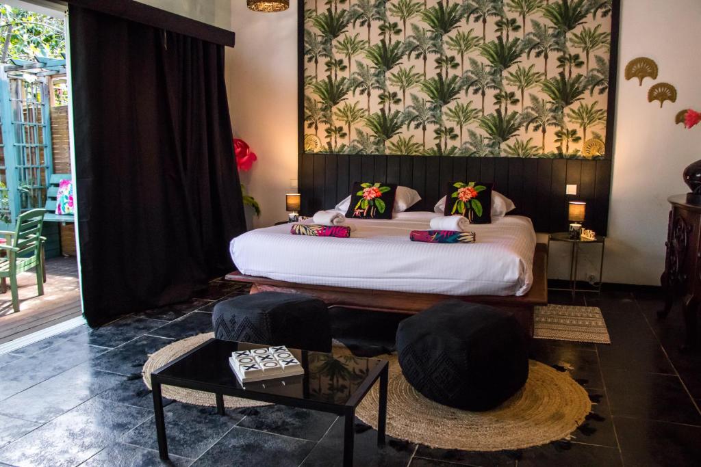 Chambres d'hôtes & spa Le Jardin de Ravintsara - Suite Con Bañera De Hidromasaje