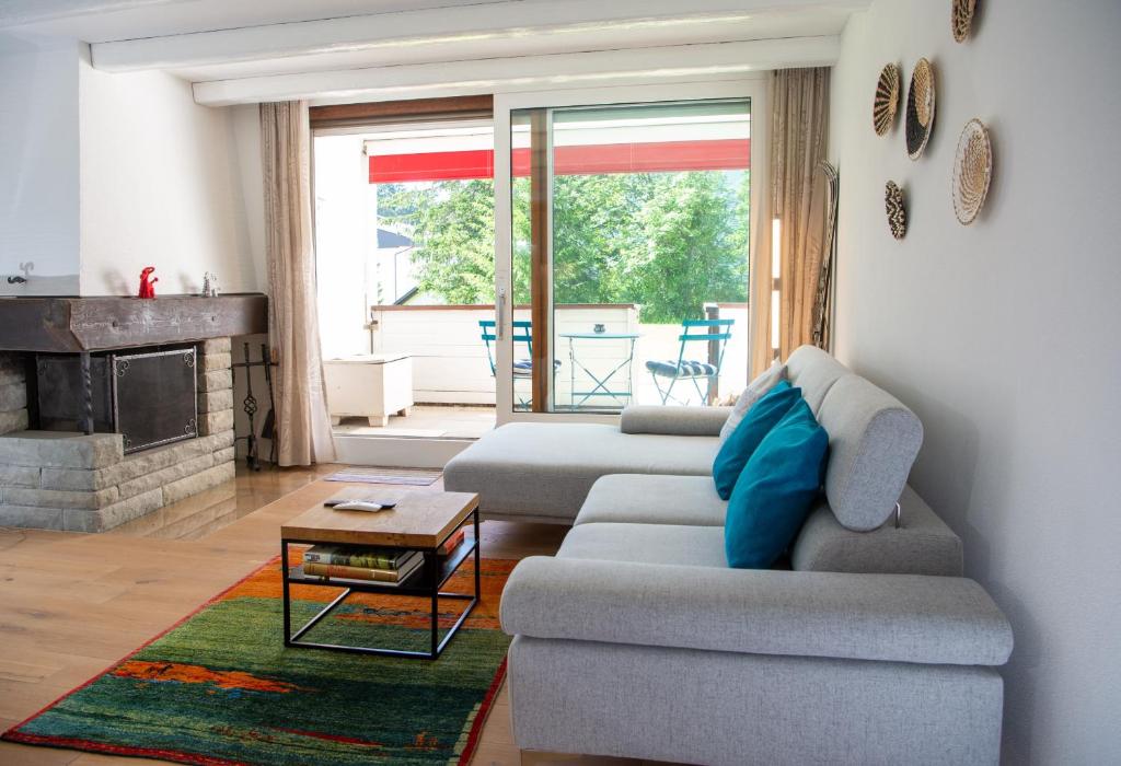 Χώρος καθιστικού στο La Riva 401 for 2 people and a dog