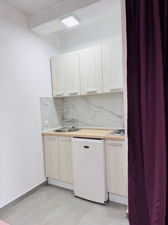 Η κουζίνα ή μικρή κουζίνα στο Ulcinj Go