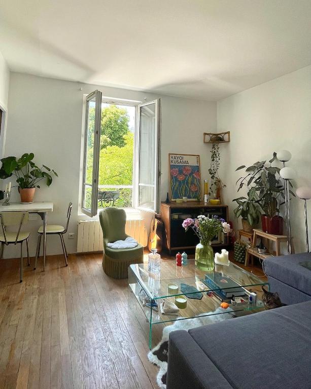 Notre appartement vue sur les Buttes Chaumont