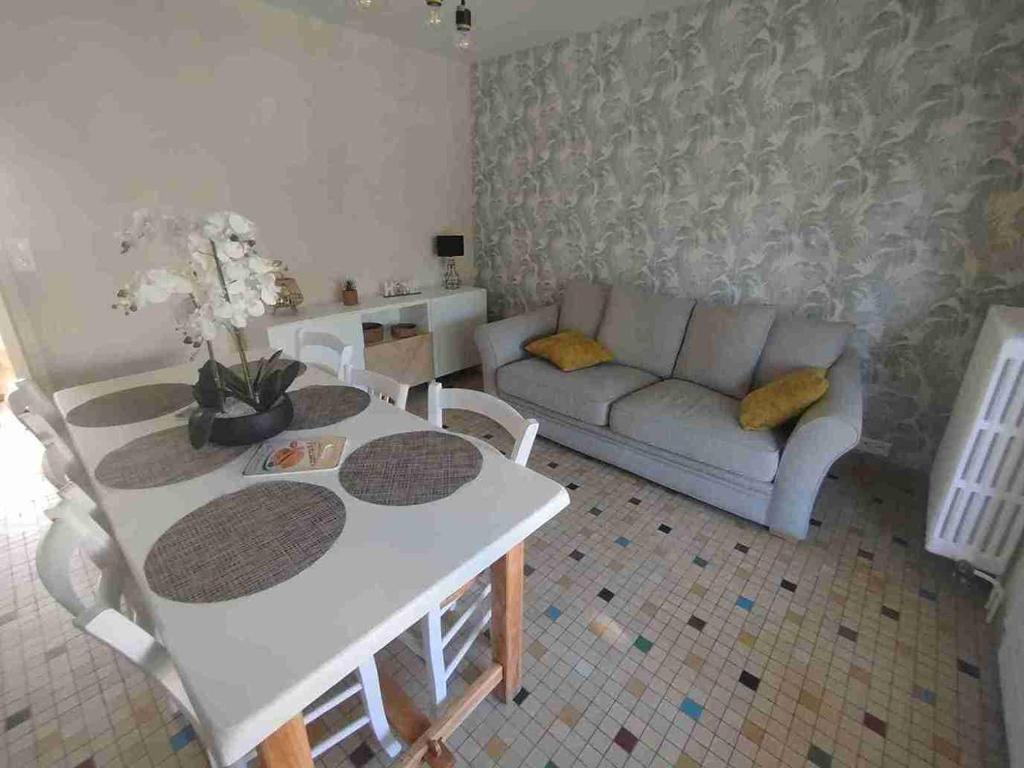 Χώρος καθιστικού στο Le jardin aux iris