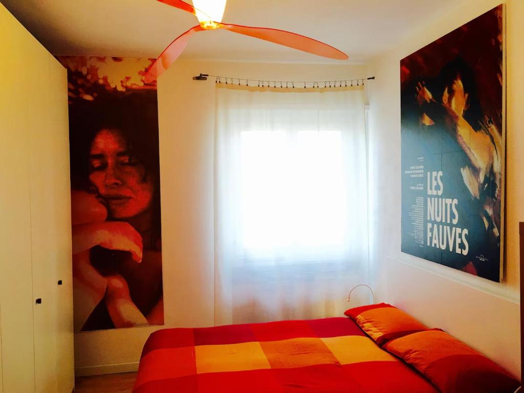 Voodi või voodid majutusasutuse Pronto Soccorso per Globe Trotter, vista sulle Alpi, aria condizionata, bagno condiviso toas